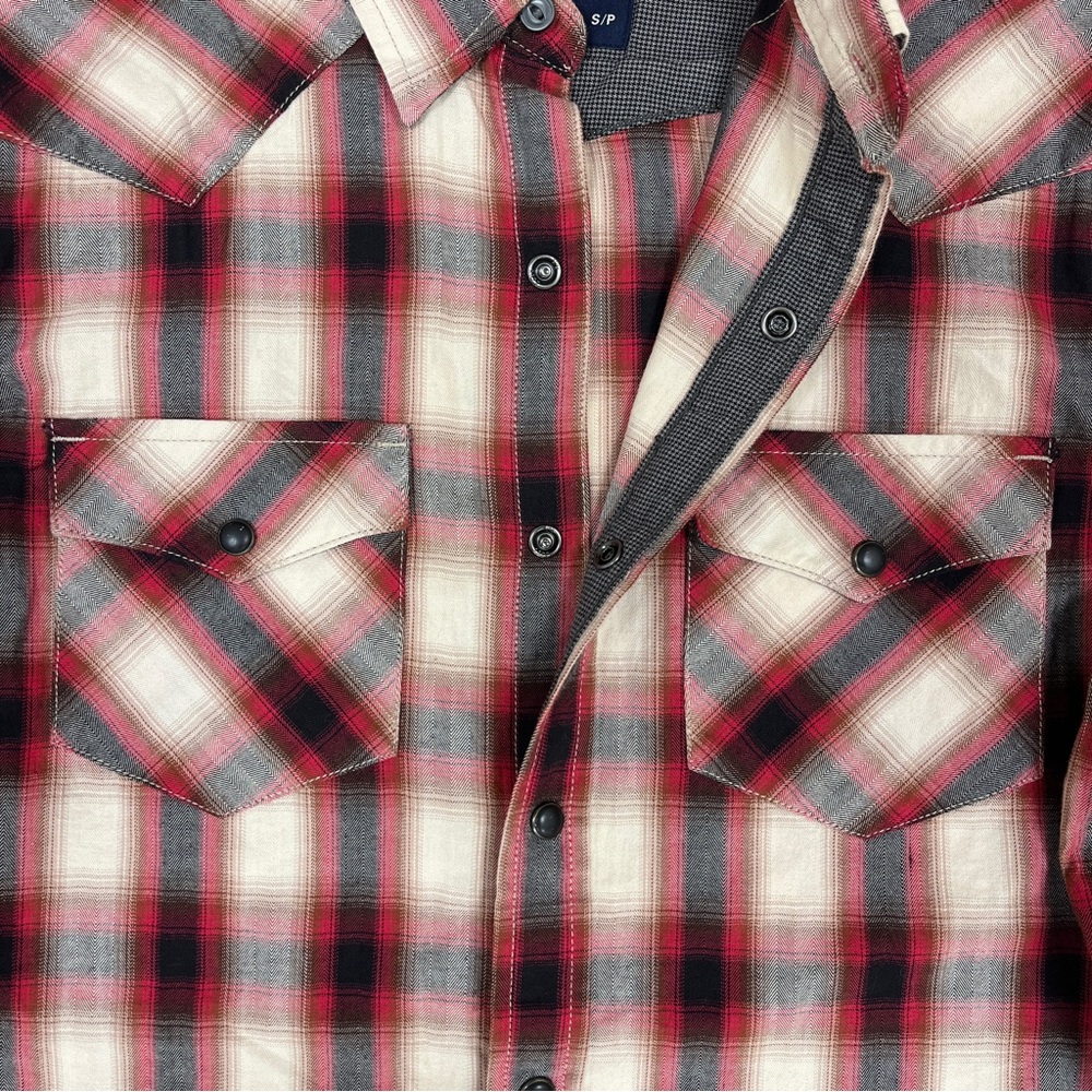 American Eagle Western Button Down Plaid Shirt Vi… - image 5